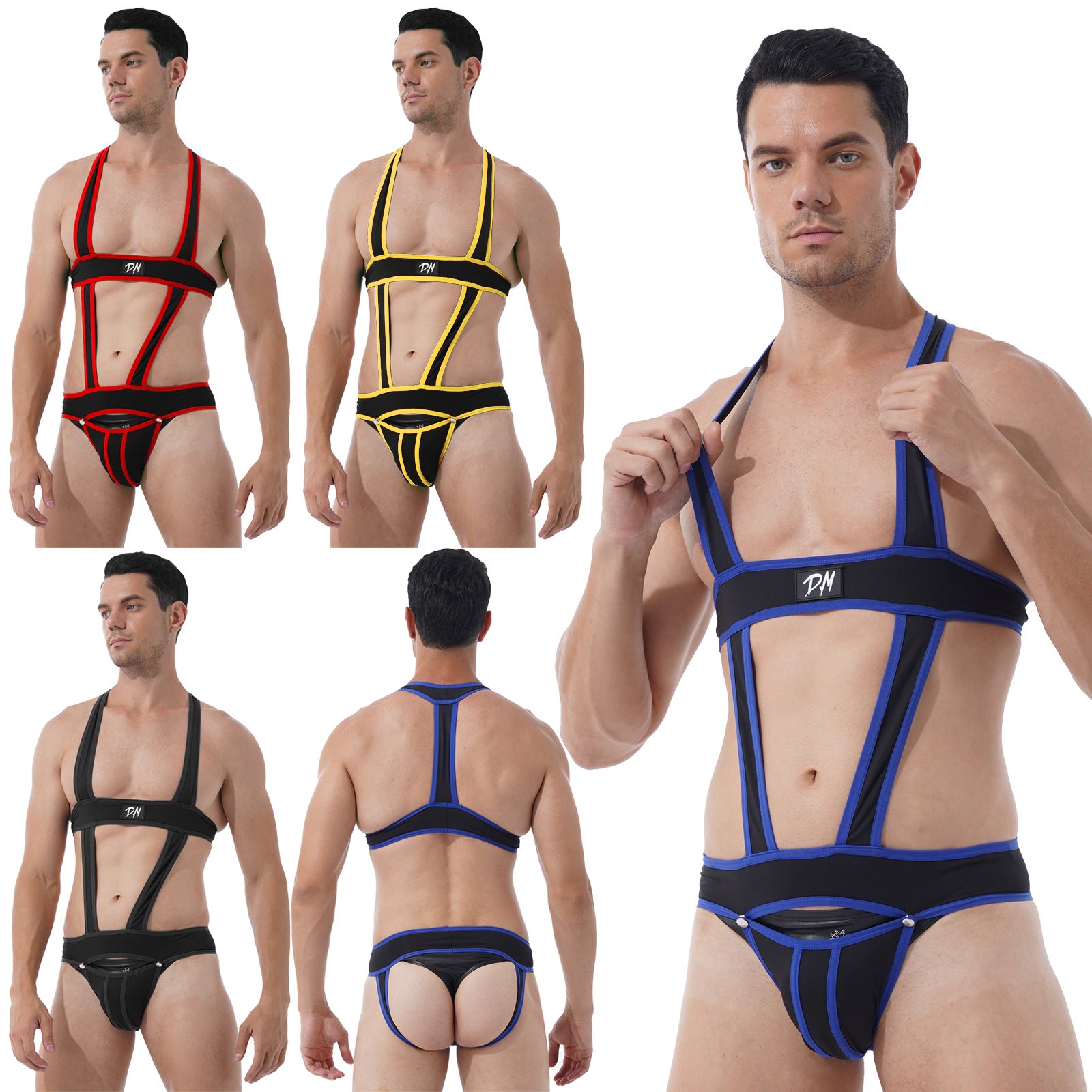 Lined Solid Body Strap Underwear