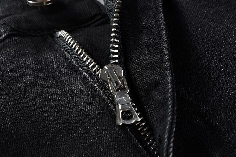 Black Hip Hop Slim Fit Jeans