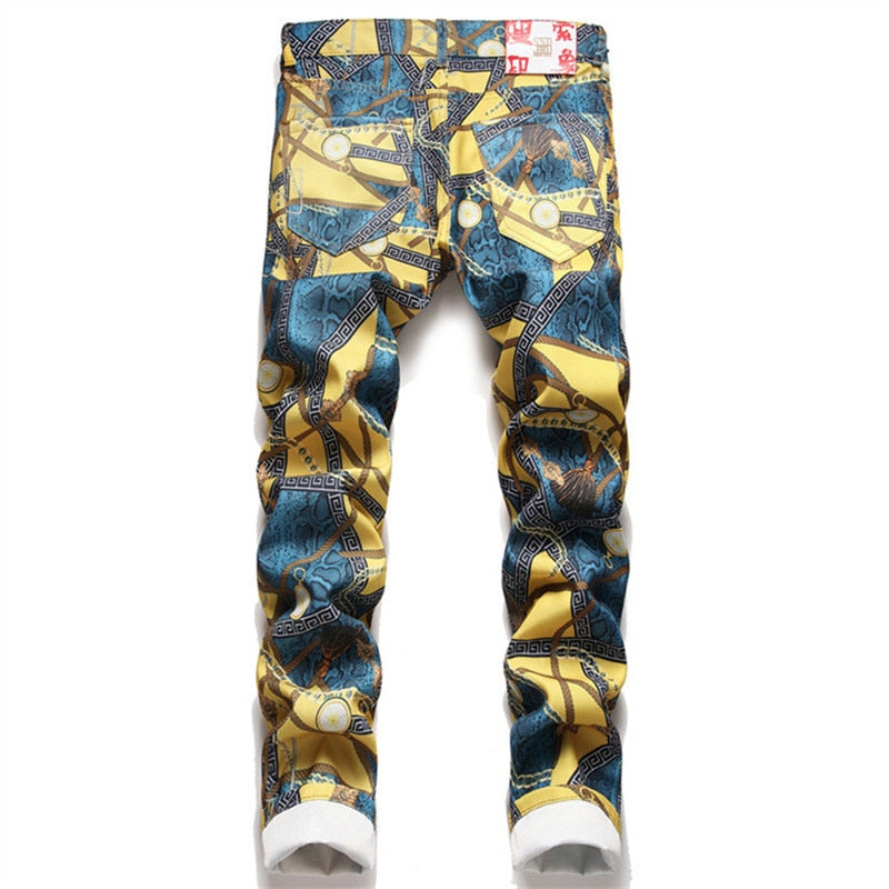 Digital Chain Rome Printed Jeans