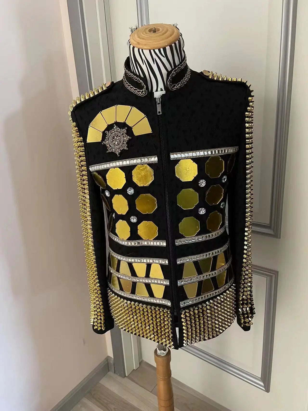 Gold Mirror Lens Rivets Performance Jacket