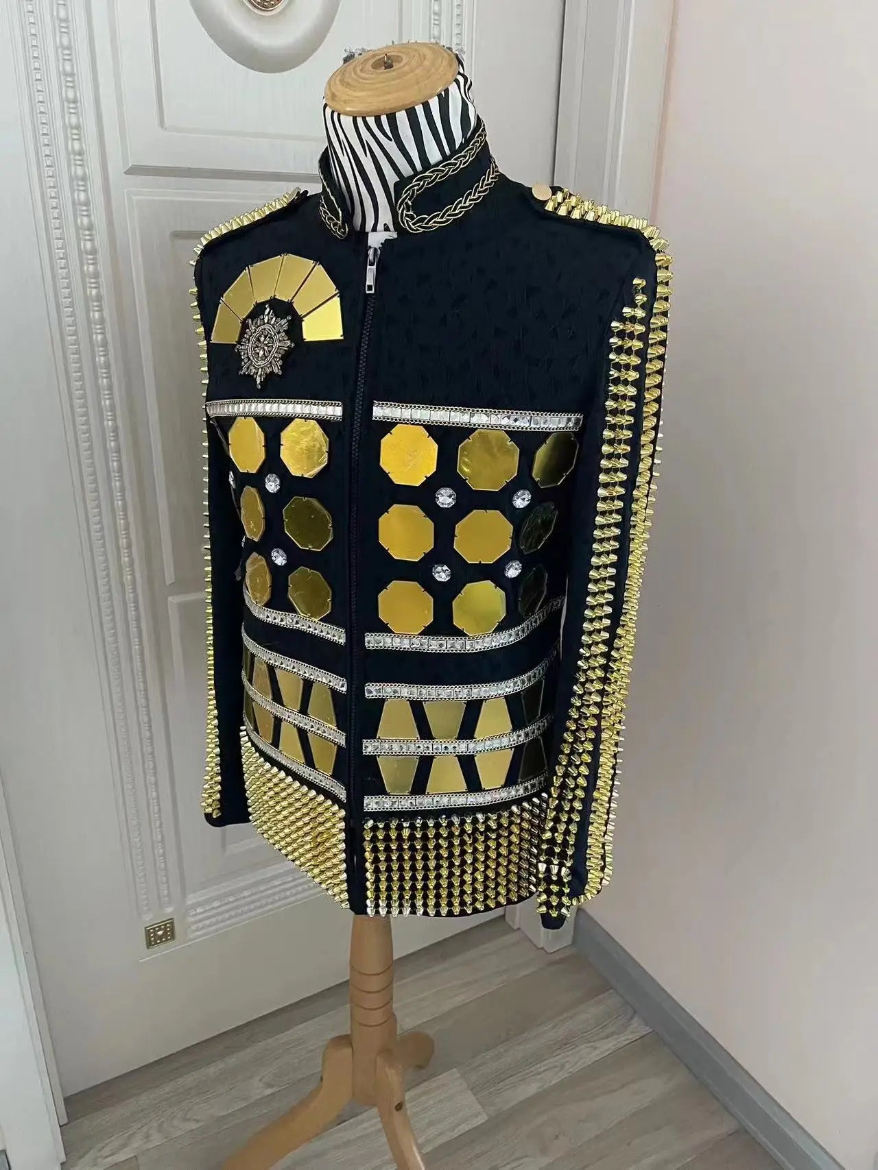 Gold Mirror Lens Rivets Performance Jacket