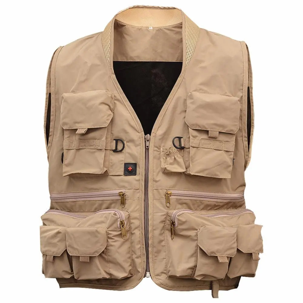 Outdoor Fishing Style Zipper Vest