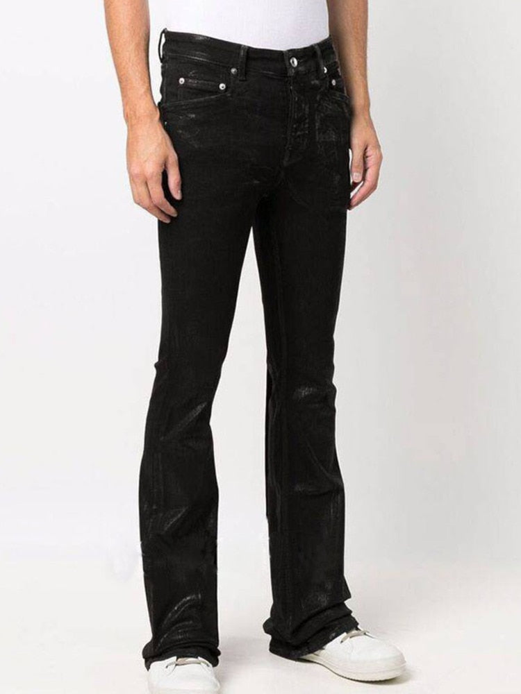 Cut Bray Ribbon Black Jeans