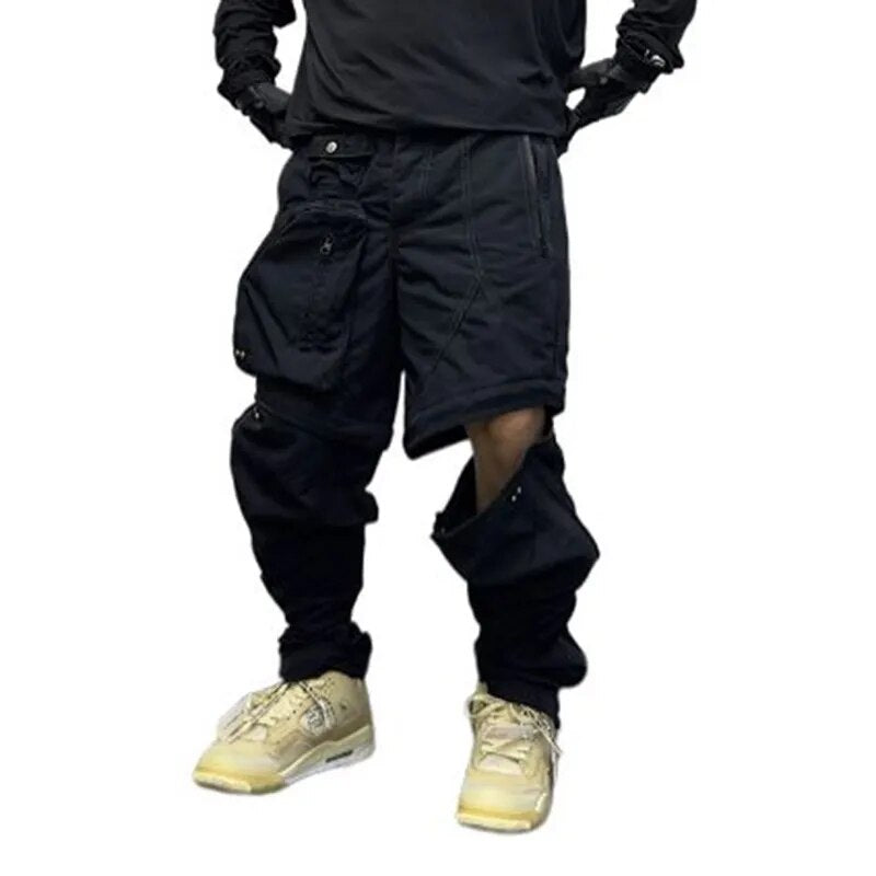 Patchwork Street Baggy Cargo Pants