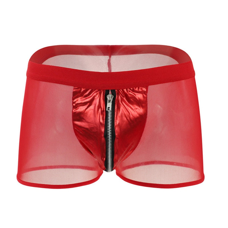 Transparent Nylon Zipper Boxer