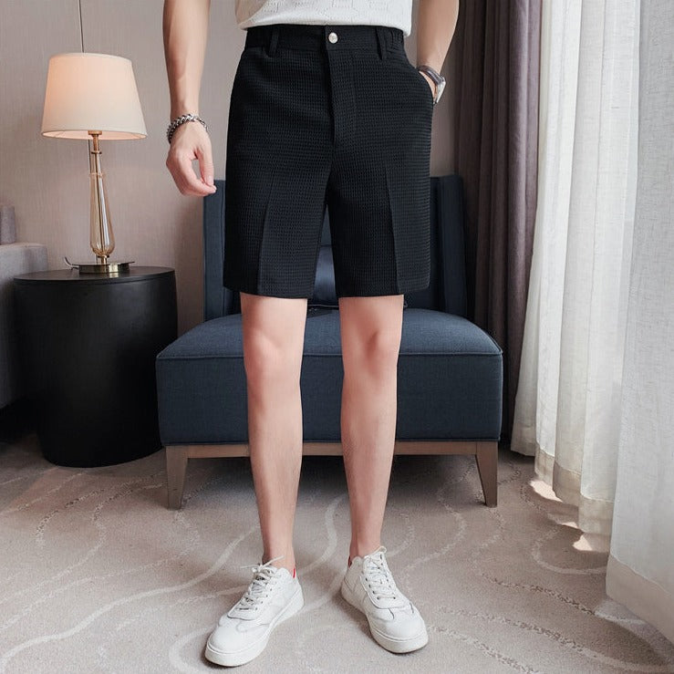 Summer Knee Length Mid-Waist Shorts