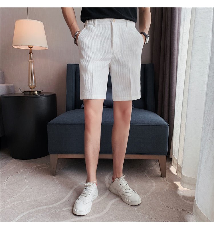 Summer Knee Length Mid-Waist Shorts