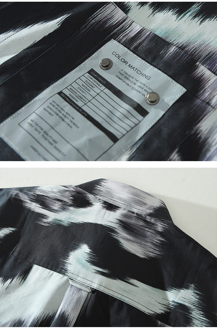 Tie-Dye Printed Pattern Cotton Shirt