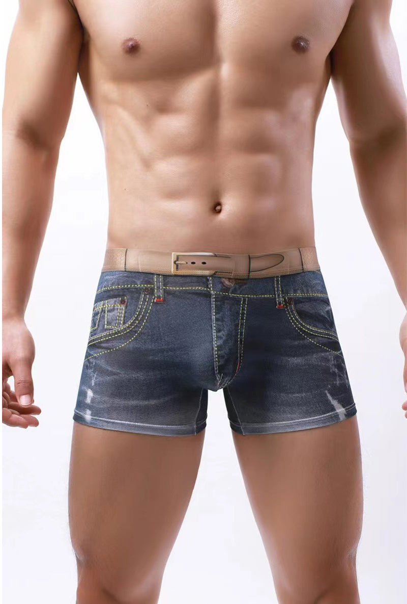 3D Jeans Design Print Boxer