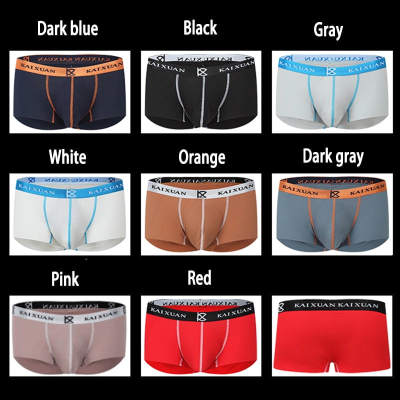 Solid Seamless Design Man Boxers and Briefs