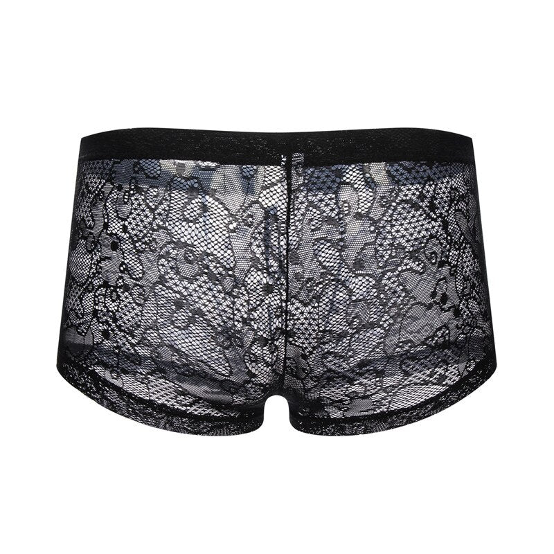 See Through Lace Low Waist Boxer