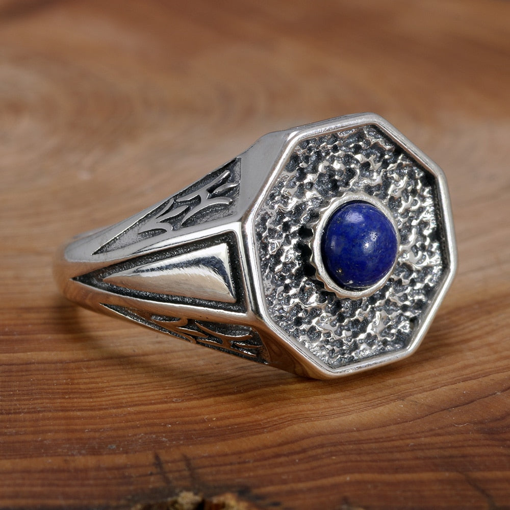 Natural Lapis Lazuli Stone Vampire Rings