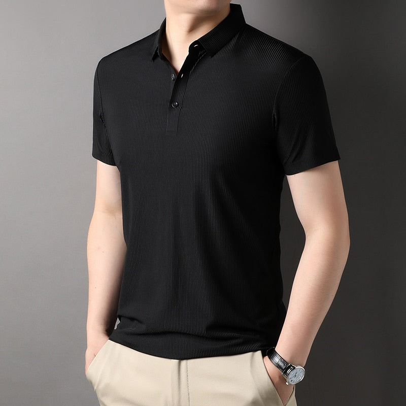 Solid Short Sleeve Plain Polo Shirt