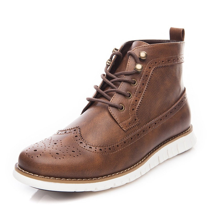 Brogue Blucher Ankle Boots