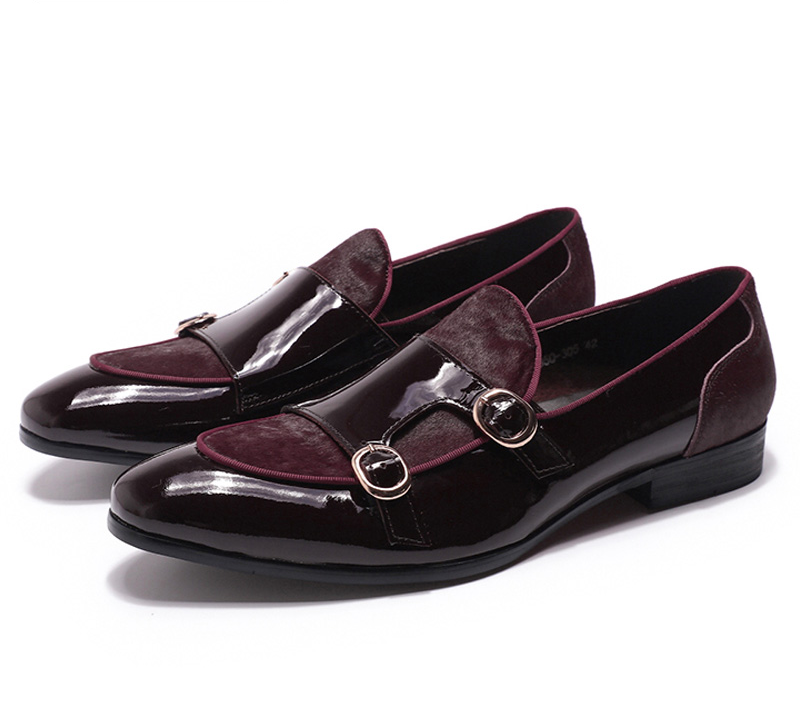 Banquet Dress Monk Strap Style Men Loafers Shoes