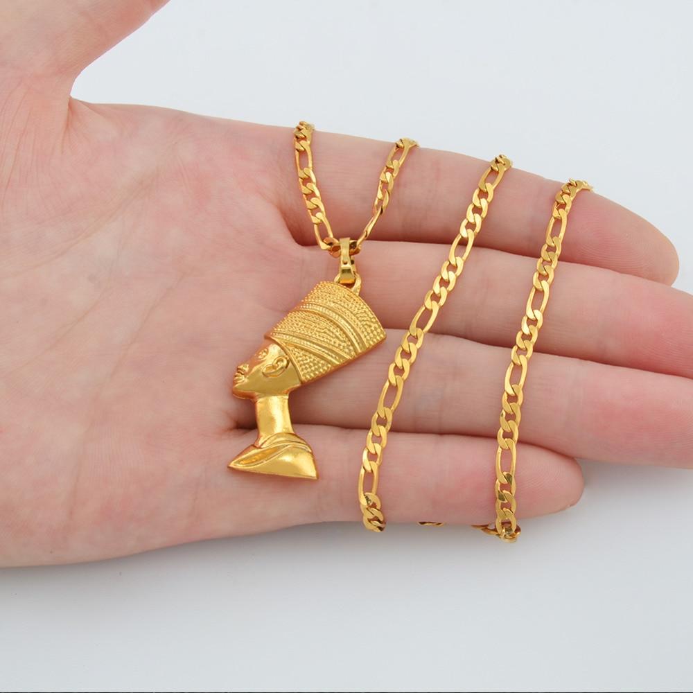 Egyptian Queen Pendant Men Necklace