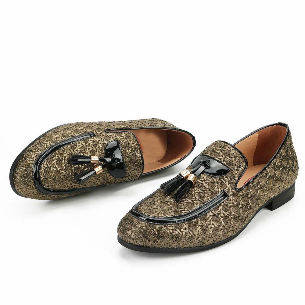 Lavish Interlace Top Men Loafers Shoes