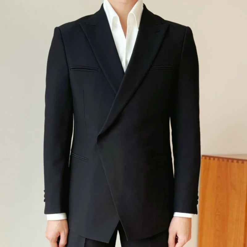 Single Button Clean Cut Blazer