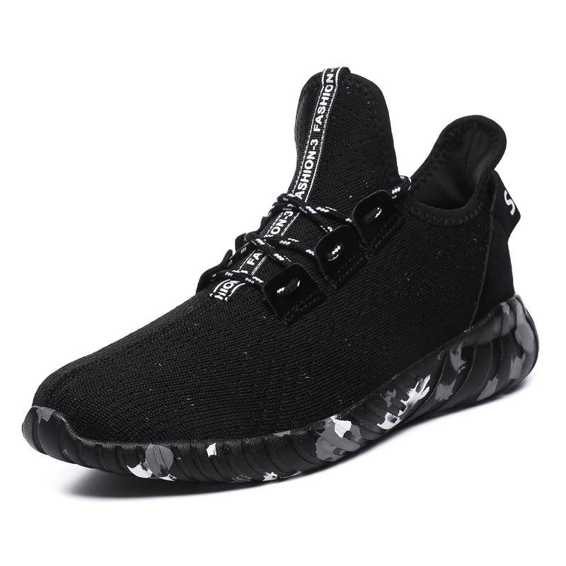 Casual Walking Mesh Lace Up Lightweight Design Men Sneaker