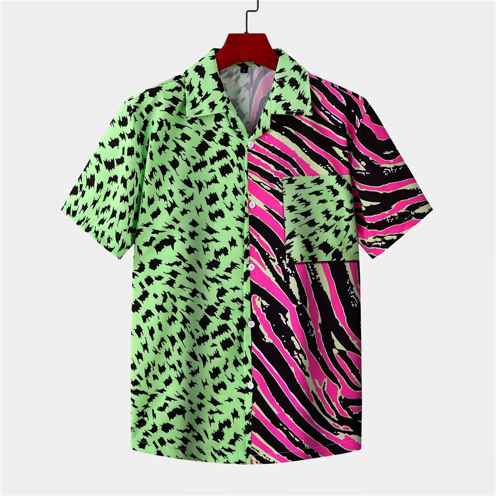 Hawaiian Mixed Color Animal Pattern Shirt