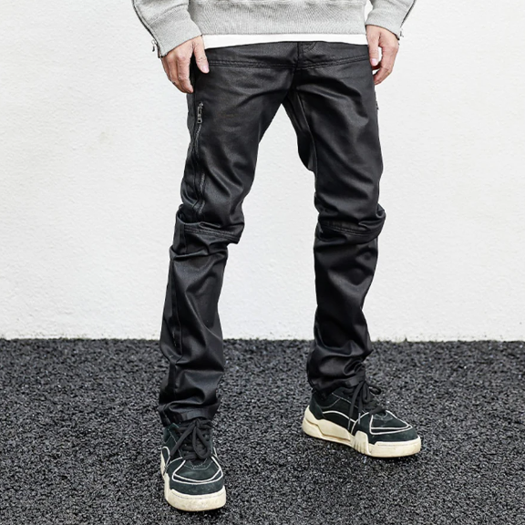 Side Zipper Decoration Men's Pants