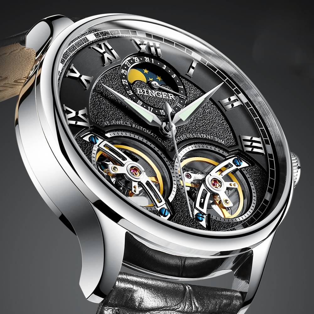 Double Tourbillon Switzerland Automatic Men Watch