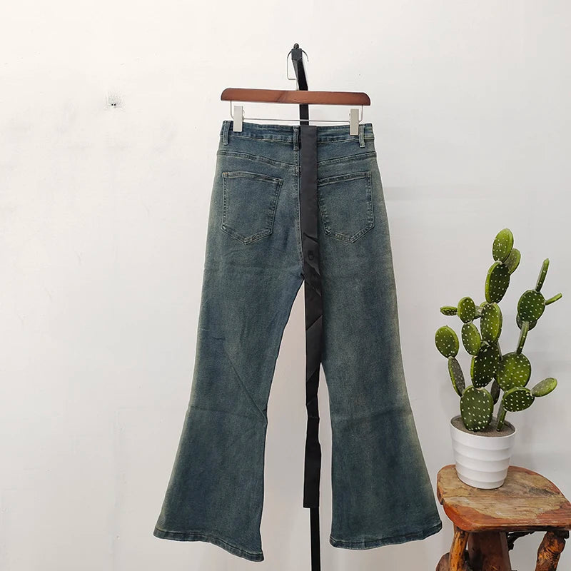 Wash Gradient Flared Pants Jeans