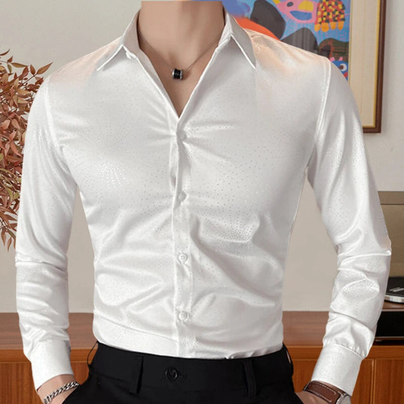 Fashion Shiny Long Sleeve Shirt