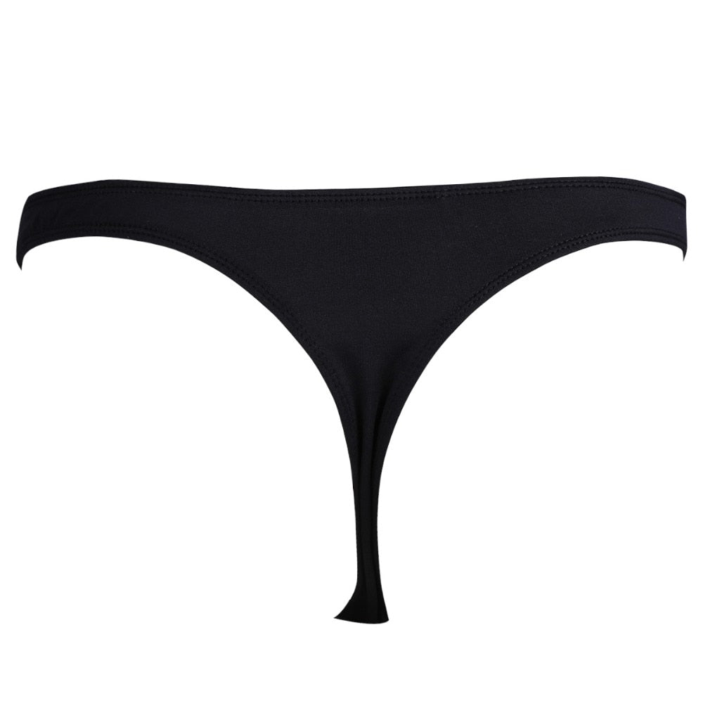 Solid Front-Zipper Style Men Thong