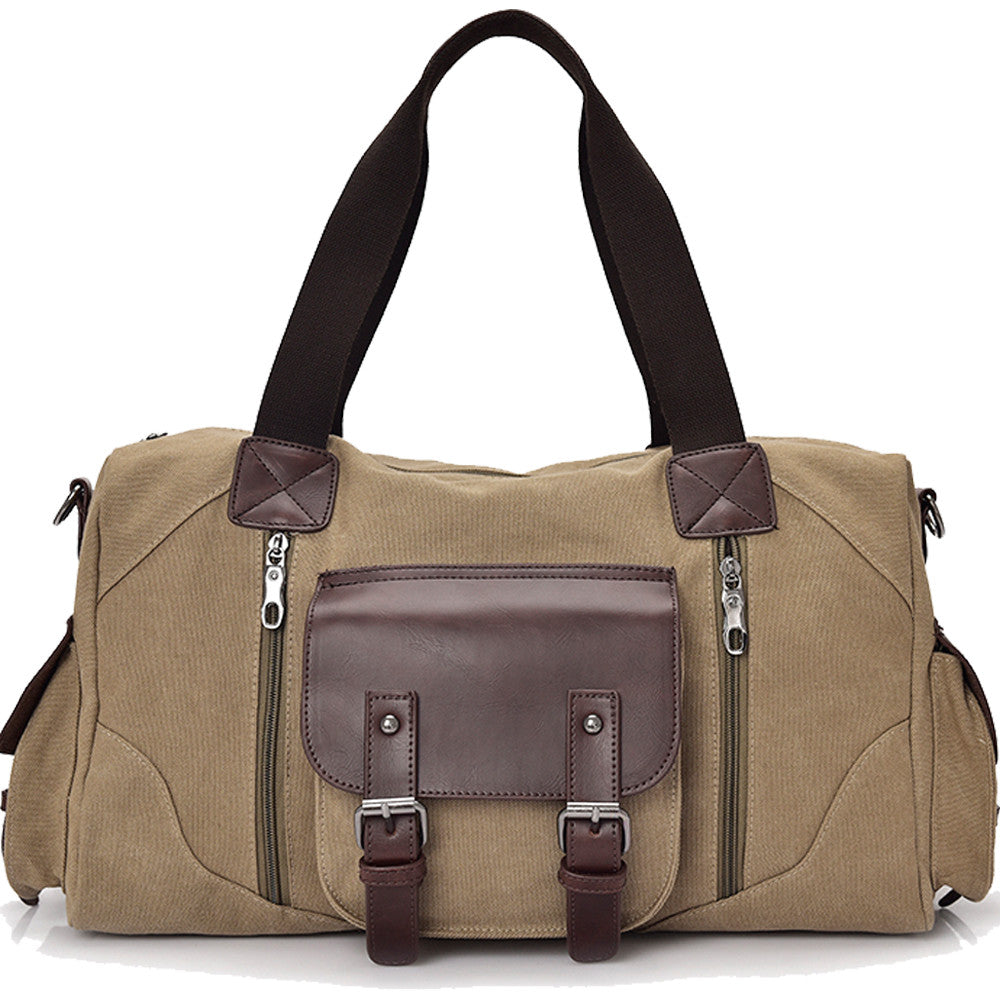 Vintage Style Men Canvas Weekender Bag - FanFreakz