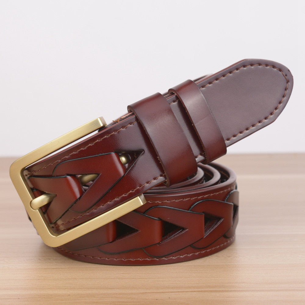 Men Chained Style Leather Belt - FanFreakz