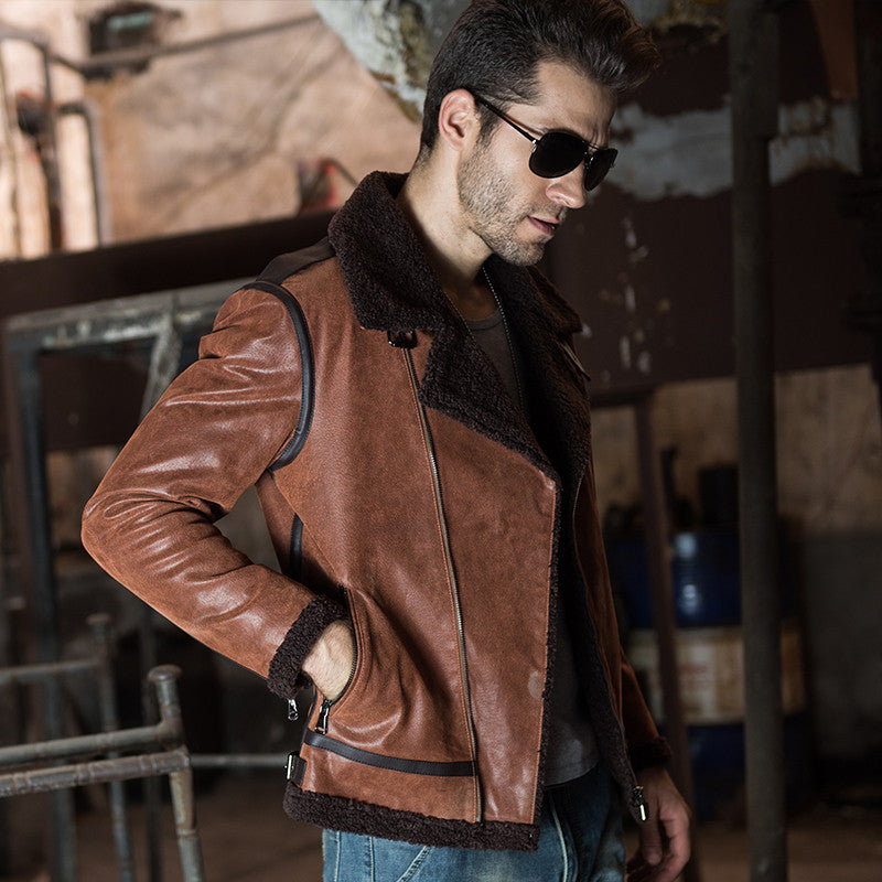 Vintage Aviator Genuine Leather Jacket - FanFreakz