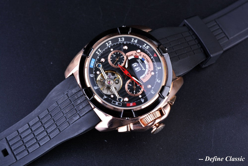 Forsining Tourbillon Rose Gold Watch - FanFreakz