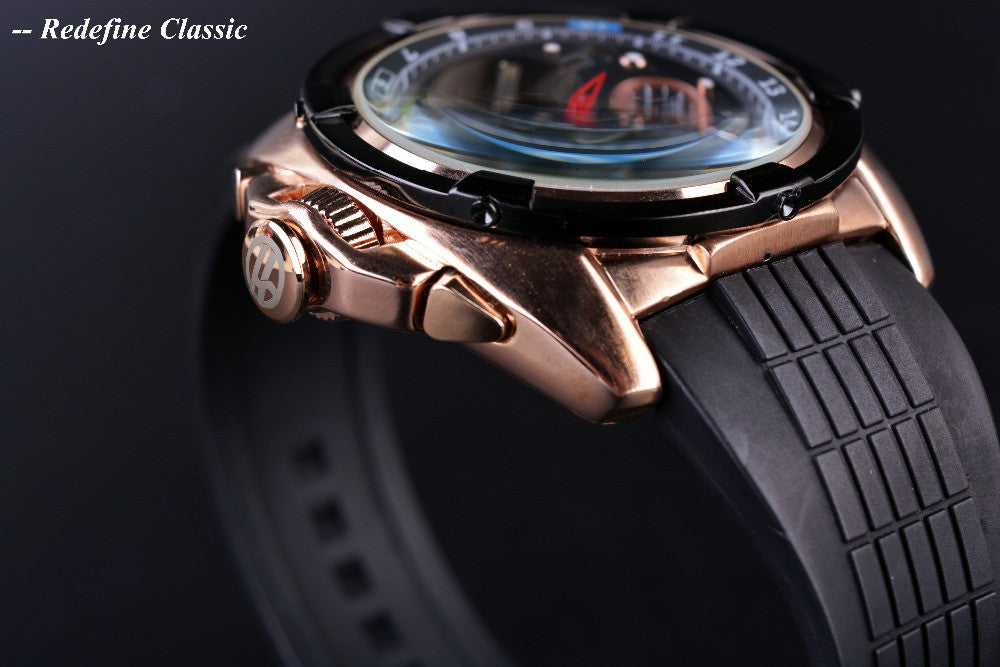 Forsining Tourbillon Rose Gold Watch - FanFreakz