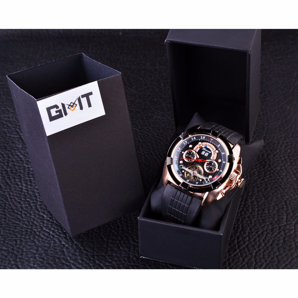 Forsining Tourbillon Rose Gold Watch - FanFreakz