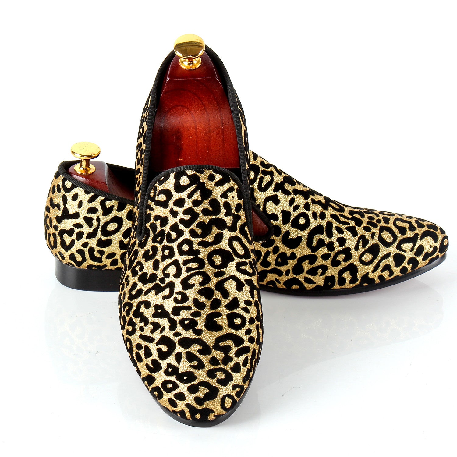 Leopard Printed Men dress Shoes | Slip On Wedding Shoes For Special Events - FanFreakz