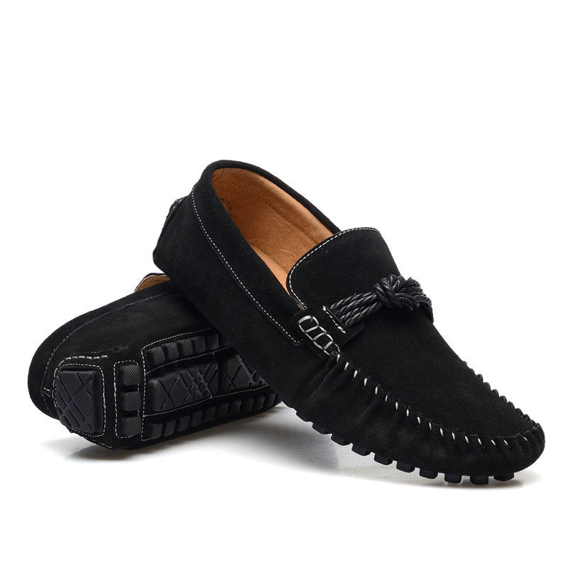 Peas PU Suede Men Loafers Shoes - FanFreakz