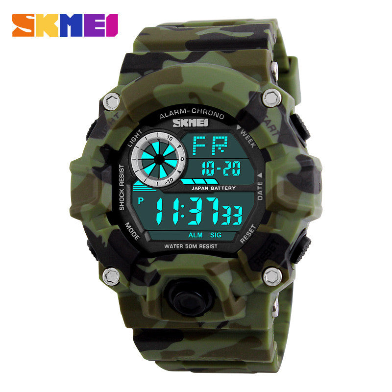 Skmei Camouflage Men Army Military Digital Watches - FanFreakz