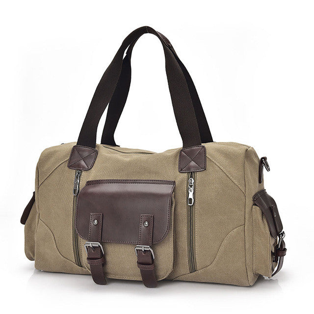 Vintage Style Men Canvas Weekender Bag - FanFreakz