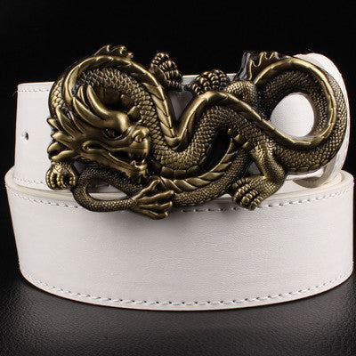 Rock Style Chinese Dragon Buckle Men Belt - FanFreakz