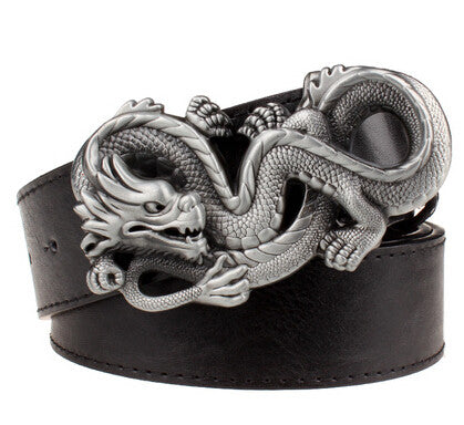 Rock Style Chinese Dragon Buckle Men Belt - FanFreakz