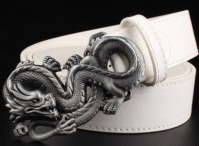 Rock Style Chinese Dragon Buckle Men Belt - FanFreakz