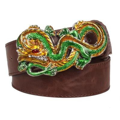 Rock Style Chinese Dragon Buckle Men Belt - FanFreakz