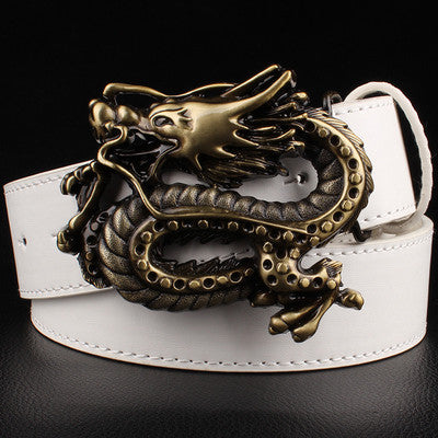 Rock Style Chinese Dragon Buckle Men Belt - FanFreakz