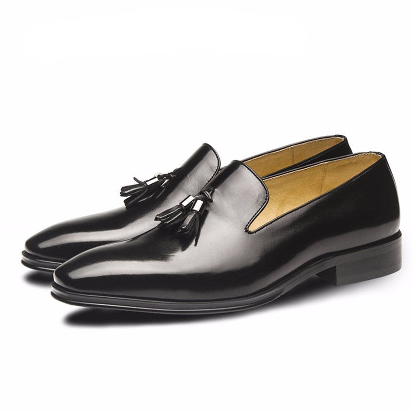 Tasseled Italian GentleMen Loafers Shoes - FanFreakz