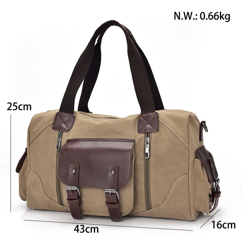 Vintage Style Men Canvas Weekender Bag - FanFreakz