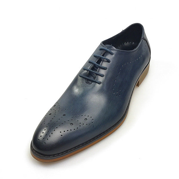 Vintage Blue Style Lace Up Men Formal Shoes - FanFreakz