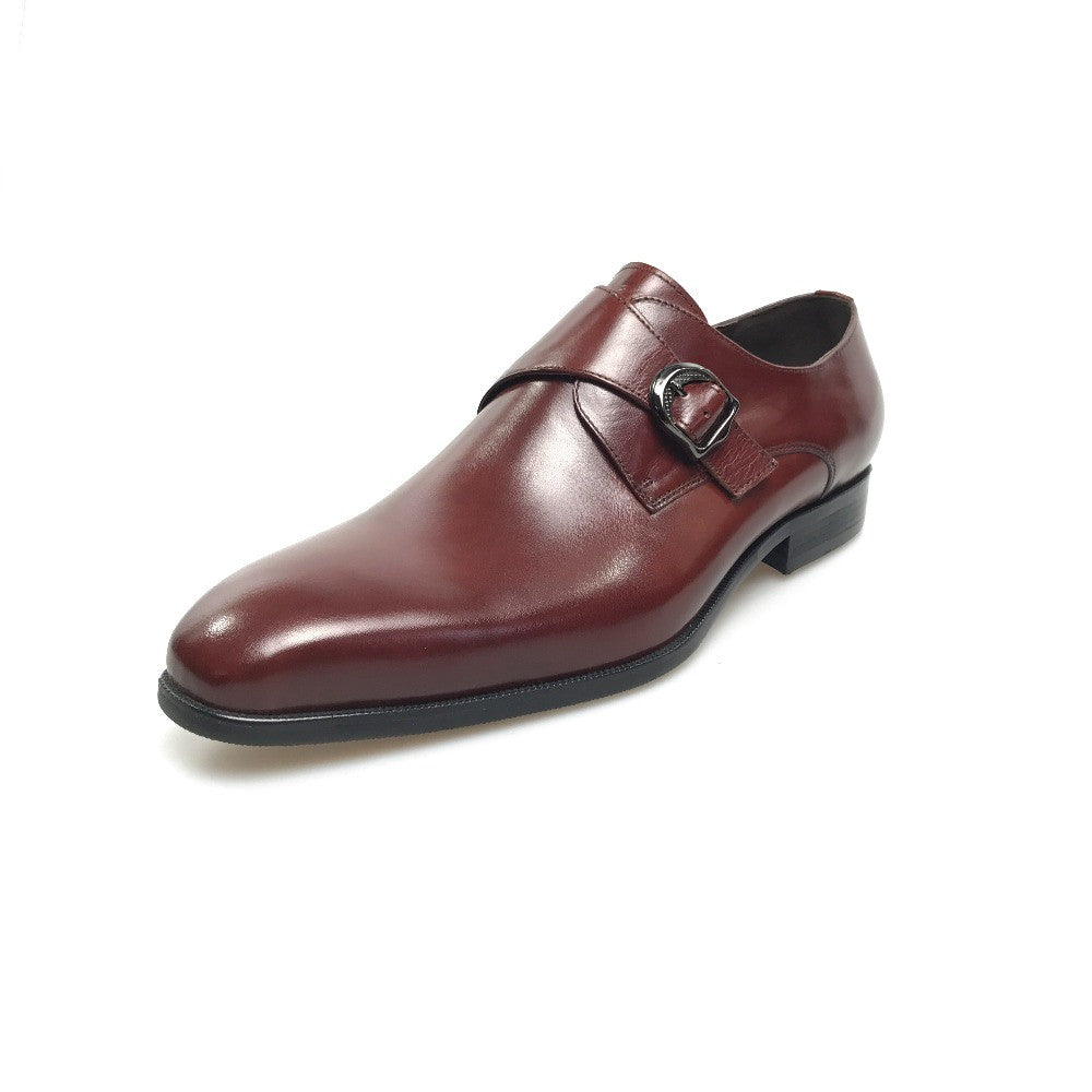 Italian Classical Style Single Monk Strap Men Shoes - FanFreakz