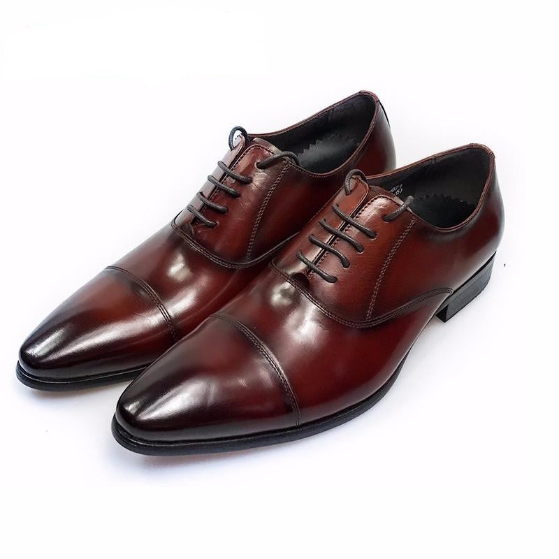 Pointed Toe Gentleman Style Men Oxford Shoes - FanFreakz