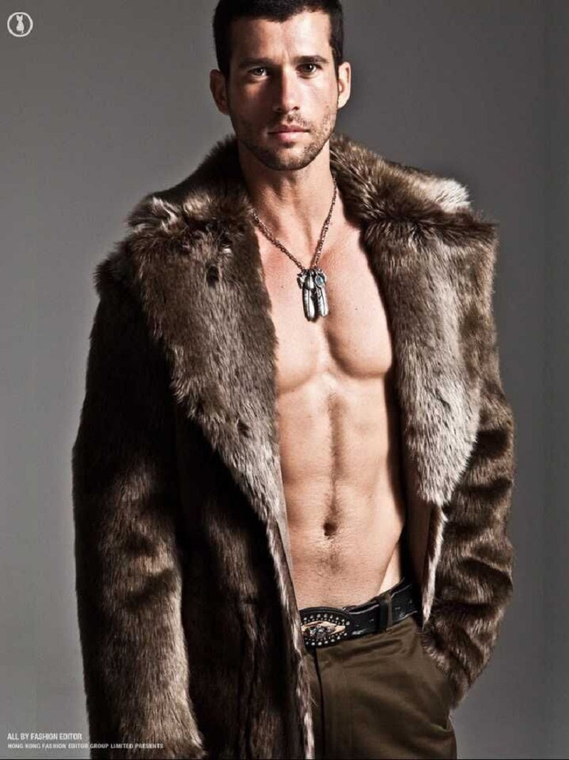 Men Long Faux Fur Coat for Winter - FanFreakz